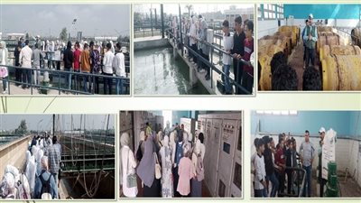 مياه الشرب بالشرقية تُنظم زيارة ميدانية لطلاب المدارس لمحطة مياه سنجها 