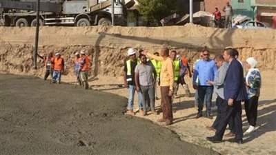 سكرتير بني سويف يتفقد تطوير سوق الدهشوري 