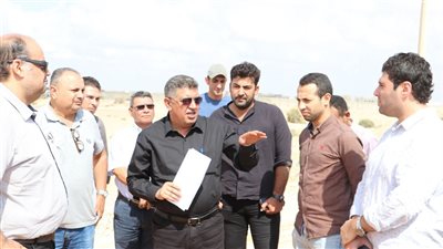 جولات ميدانية لرئيس جهاز مدينة السادات لمتابعة مشروعات مياه الشرب والصرف الصحي
