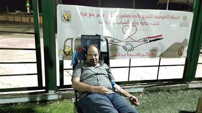 أهالى جنوب سيناء يتبرعون بدمائهم للفلسطينيين فى غزة