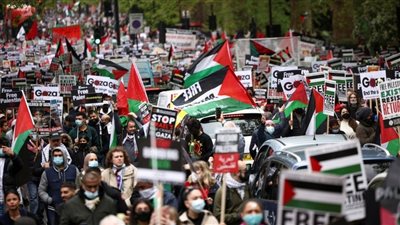 حالة تأهب في بريطانيا بسبب المسيرة الوطنية من أجل فلسطين.. وسوناك ينتقدها