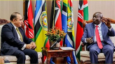 تفاصيل لقاء السفير المصري في نيروبي بنائب الرئيس الكيني