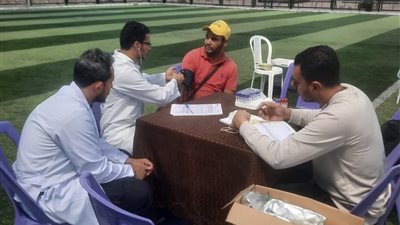 انطلاق الحملة القومية للتبرع بالدم تضامن شباب مصر مع غزة بمدينة ابوزنيمة
