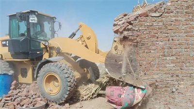 حملة لإزالة 4 حالات تعدى بقرية دندرة بقنا