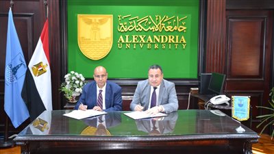 مذكرة تفاهم بين جامعتي النيل الأهلية والإسكندرية للتعاون البحثي