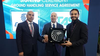 مصر للطيران للخدمـات الأرضية توقع عقدًا جديدًا مع شركة (TAS)