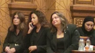 ميرفت أمين في عزاء الراحل عثمان محمد علي 