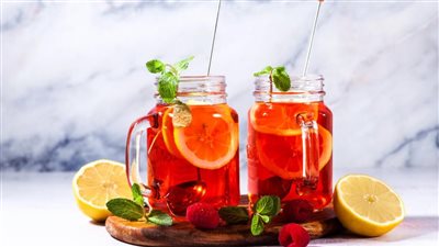 مفيد للدايت| طريقة عمل آيس تي بالتوت