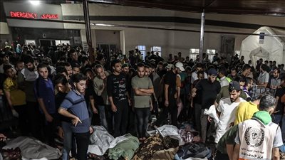 دبابات الاحتلال الإسرائيلي تُحاصر مستشفى الأهلي المعمداني