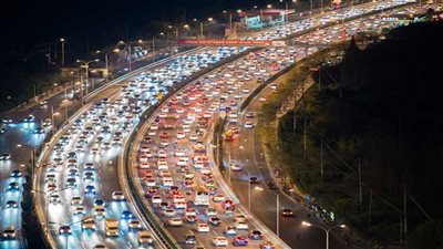 الحالة المرورية بالقاهرة والجيزة 