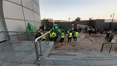 توافد أعضاء حزب الوفد لحضور مؤتمر رئيس الوفد ببورسعيد