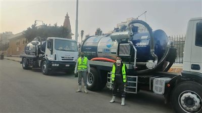 رئيس مياه القناة انتشار كامل لسيارات شفط الأمطار بالسويس والإسماعيلية وبورسعيد