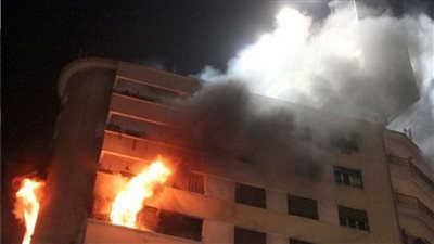 تفاصيل اندلاع حريق في شقة بحلوان 