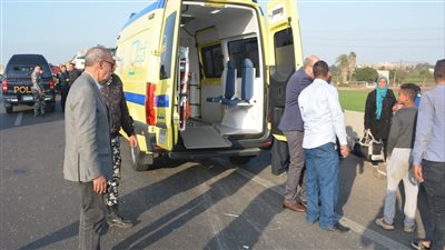 كارثة مرورية أعلى دائري المنيب.. تصادم مروع واشتعال مركبة بالكامل