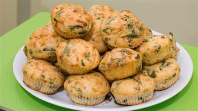 تقوي العظام.. حضري مافن السبانخ بالجبن لأولادك| لانش بوكس صحي ولذيذ