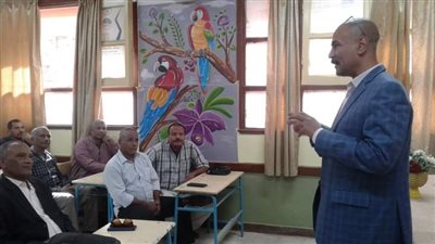 مدير تعليم دشنا يجتمع بمديري مدارس مجمع قروي أبو مناع 