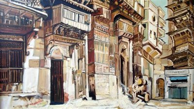 حكايتى مع الزمان .. معرض تشكيلى لفاروق مصطفى بالاوبرا 