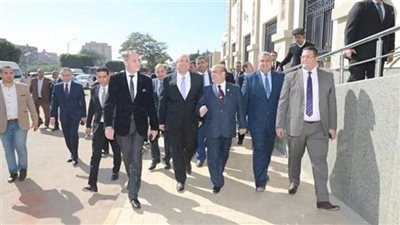 محافظ بني سويف ومساعد وزير العدل يفتتحان مبنى مجمع المحاكم الجديد بمدينة ببا