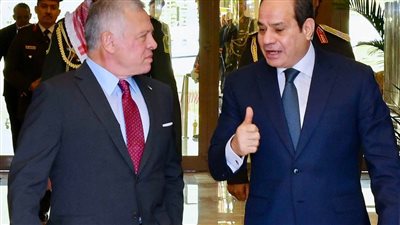 ملك الأردن: موقف مصر من تهجير الفلسطينيين يجسد موقفنا المشترك