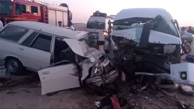 إضابة 6 أشخاص في حادث تصادم مروع على الطريق الدائري بأسيوط