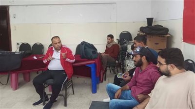 فريق الكورال استعدادا للمشاركة فى مهرجان 