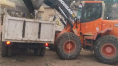 رفع الإشغالات و280 طن قمامة بقرى مركز المحلة 