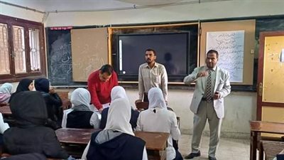 جولات ميدانية مكثفه لمتابعة انتظام الدراسة بأبوتشت 