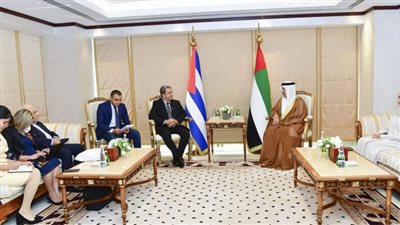 رئيسا الإمارات وكوبا يبحثان تعزيز التعاون الثنائي