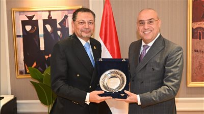 وزير الإسكان يبحث مع عميد كلية التخطيط الإقليمي بجامعة القاهرة سبل التعاون