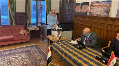 المصريون بالسويد يشاركون في الانتخابات الرئاسية.. صور