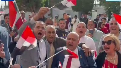 الجالية المصرية بمدريد تتوافد على السفارة المصرية للمشاركة في الانتخابات الرئاسية