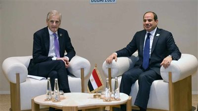 السيسي يبحث مع رئيس وزراء النرويج سبل دفع العلاقات بين البلدين