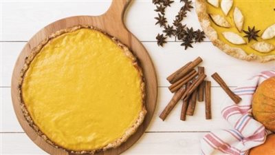 فطيرة القرع بالقرفة