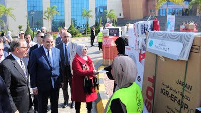 افتتاح معرض «دكان الفرحة» ضمن «تحيا مصر» لطلاب جامعة كفر الشيخ