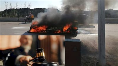 التحقيق في احتراق سيارة ووفاة قائدها