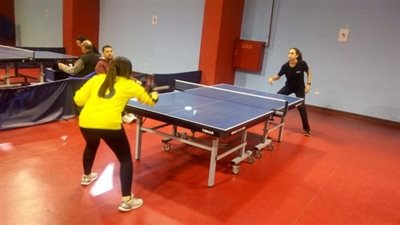 جامعة أسيوط تفوز علي جامعة القاهرة في تنس الطاولة طالبات