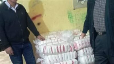 ضبط طن سكر مجهول المصدر قبل تهريبه للسوق السوداء بالزقازيق