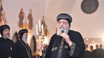 البابا تواضروس يلقي العظة الروحية بكنيسة ابي سيفين الأثرية..الليلة