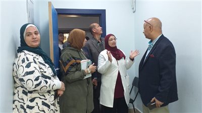 وكيل صحة الفيوم يتابع أعمال التطوير فى مسشتفى الصدر
