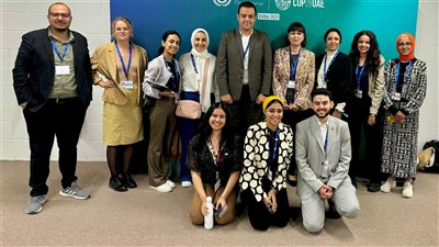 المفاوضون الشباب بوفد مصر يلتقون الممثل المقيم لمنظمة الأمم المتحدة