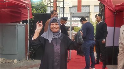 بعلامة النصر.. المواطنون يحتفلون أمام اللجان الانتخابية بالدقي بعد الإدلاء بأصواتهم في الانتخابات الرئاسية 