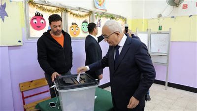 وزير التربية والتعليم يدلى بصوته فى الانتخابات الرئاسية 2024 (صور) 