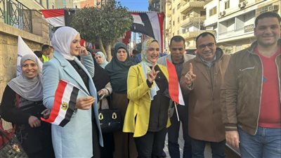 وكيل شباب الدقهلية تدلى بصوتها فى الأنتخابات الرئاسية