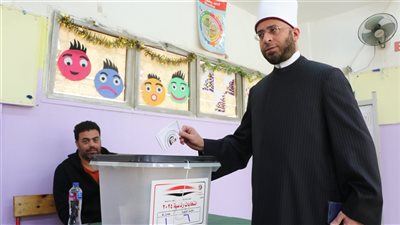 أسامة الأزهري عقب الإدلاء بصوته في الانتخابات الرئاسية: أحد أهم الواجبات الوطنية