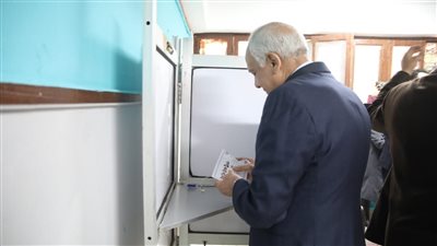 محافظ الجيزة يُدلي بصوته في الانتخابات الرئاسية ٢٠٢٤