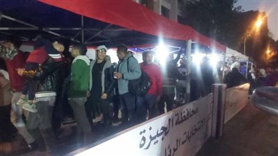 استمرار توافد المواطنين بالدقي للإدلاء بأصواتهم في الانتخابات الرئاسية 