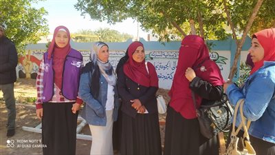 أعضاء أندية التطوع بالوادي الجديد يشاركون فى تنظيم العملية الانتخابية بالمحافظة