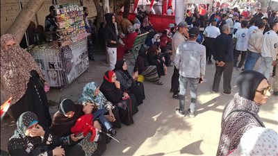 سيدات يفترشن الأرض أمام لجنة 