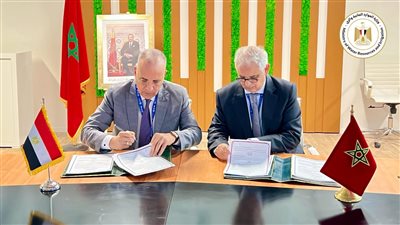 وزير الري ونظيره المغربي يوقعان مذكرة تفاهم في مجال الإدارة المستدامة للمياه