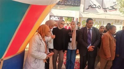 نائب محافظ الوادي الجديد يتابع سير العملية الانتخابية 